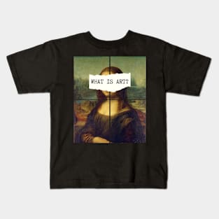 Mona Lisa, Art Collage Scrapbooking Leonardo da Vinci Academia Aesthetic Kids T-Shirt